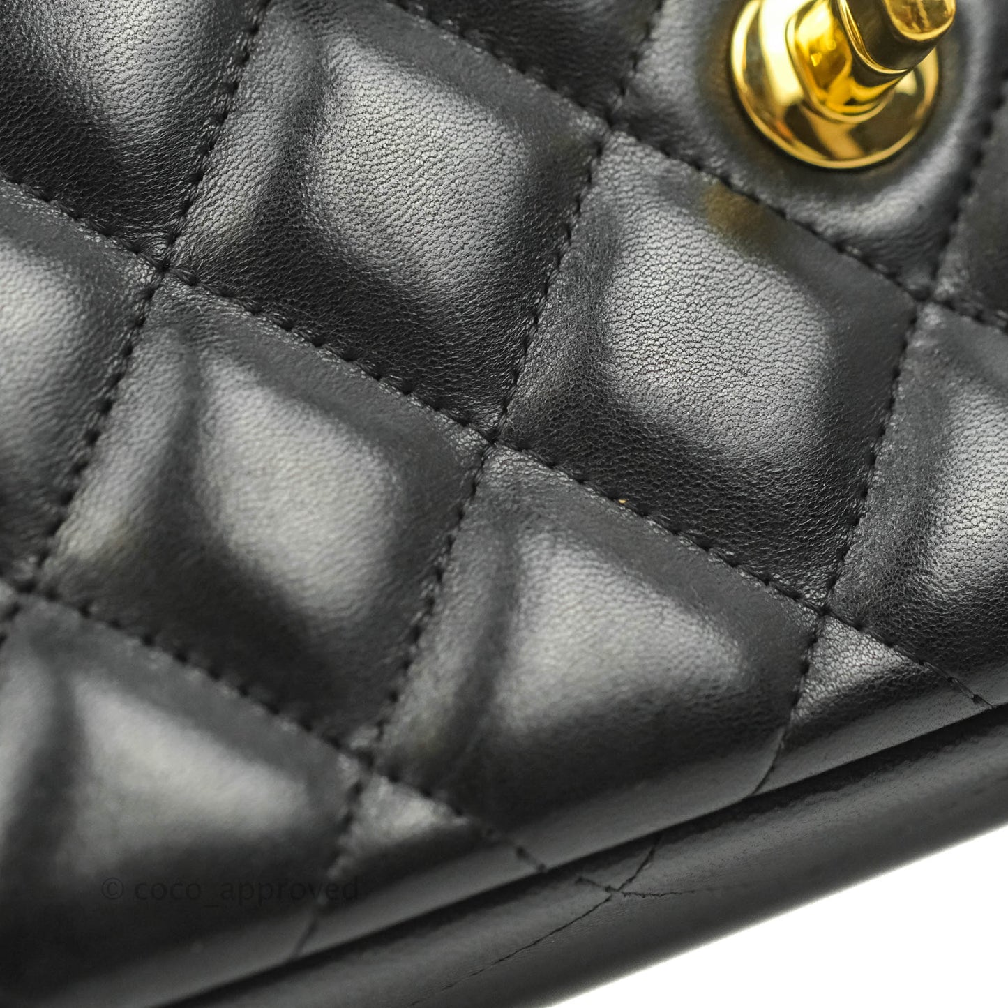 Chanel Jumbo Double Flap Black Lambskin Gold Hardware