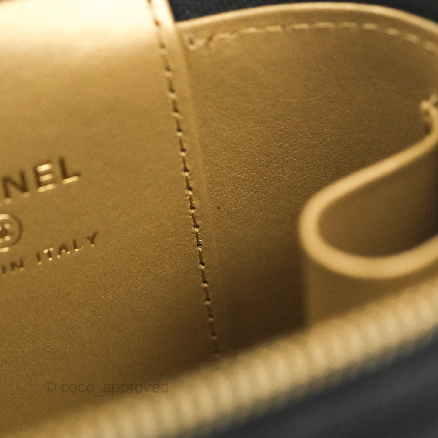 Chanel Mini Ball Crush Vanity With Chain Black Lambskin Gold Hardware