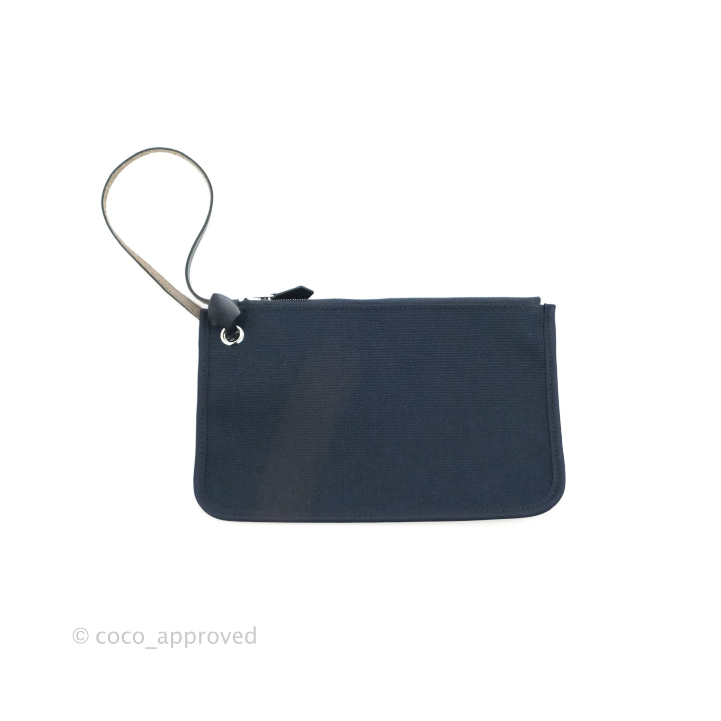Hermès Herbag Zip 39 Navy Canvas Palladium Hardware