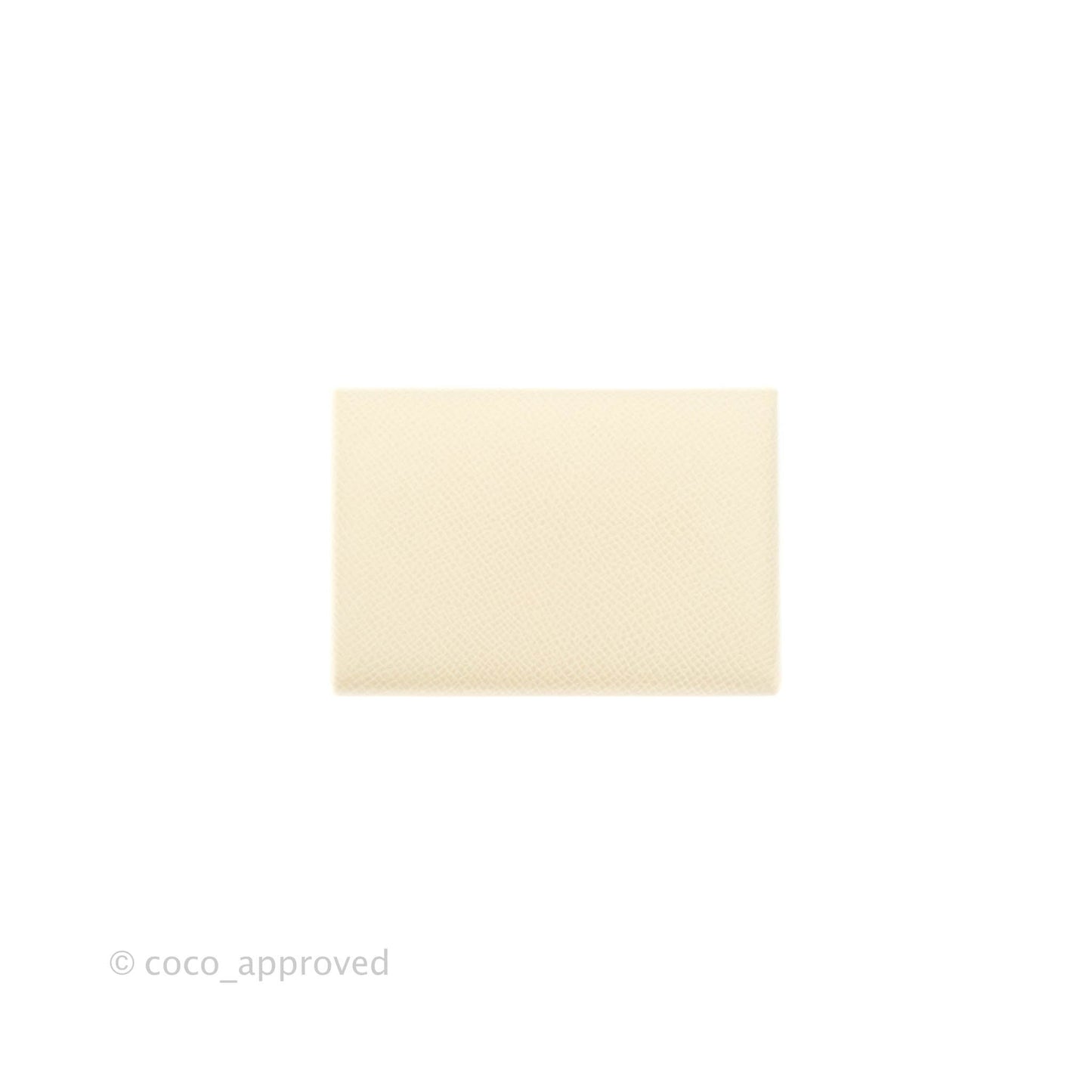 Hermès Calvi Duo Verso Card Case Nata/Jaune Poussin Epsom