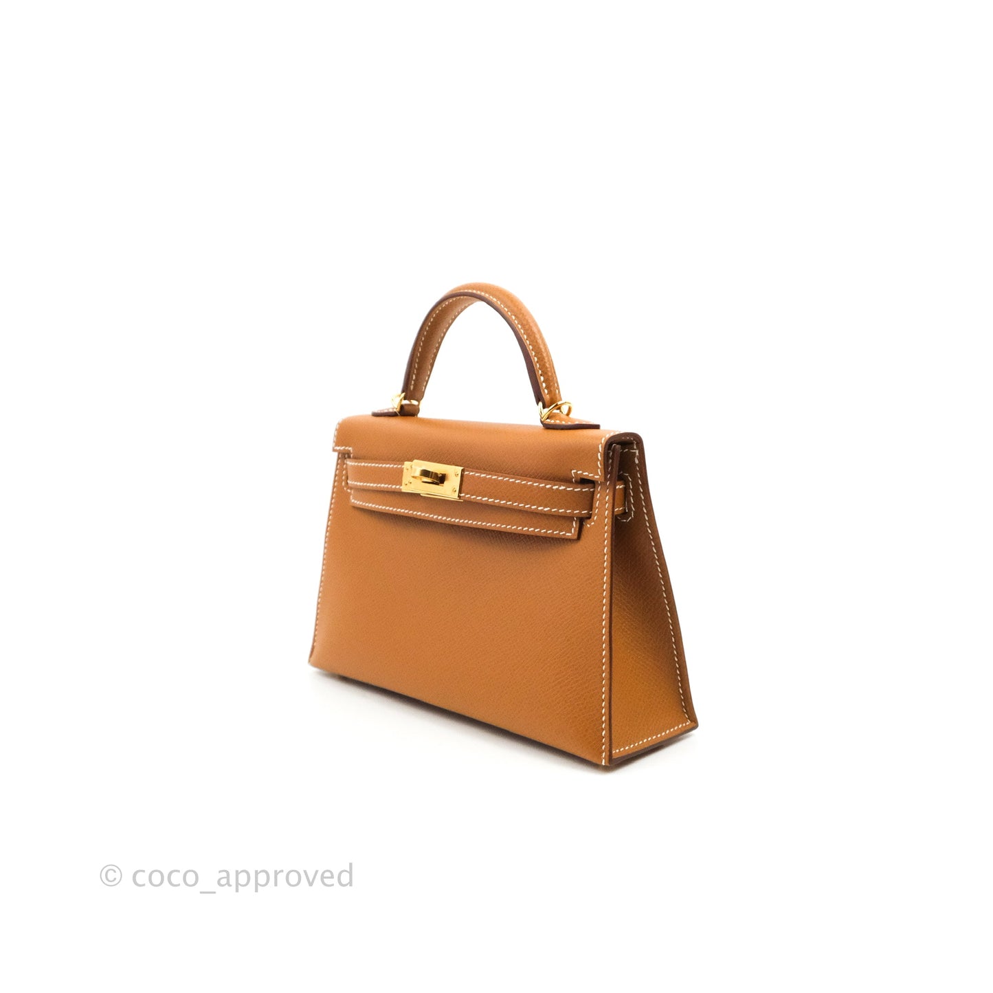 Hermès Mini Kelly II Gold Epsom Gold Hardware