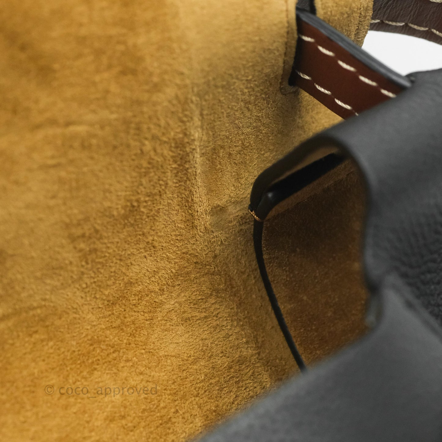 Loewe Small Gate Bag Black/Pecan Grained Calfskin
