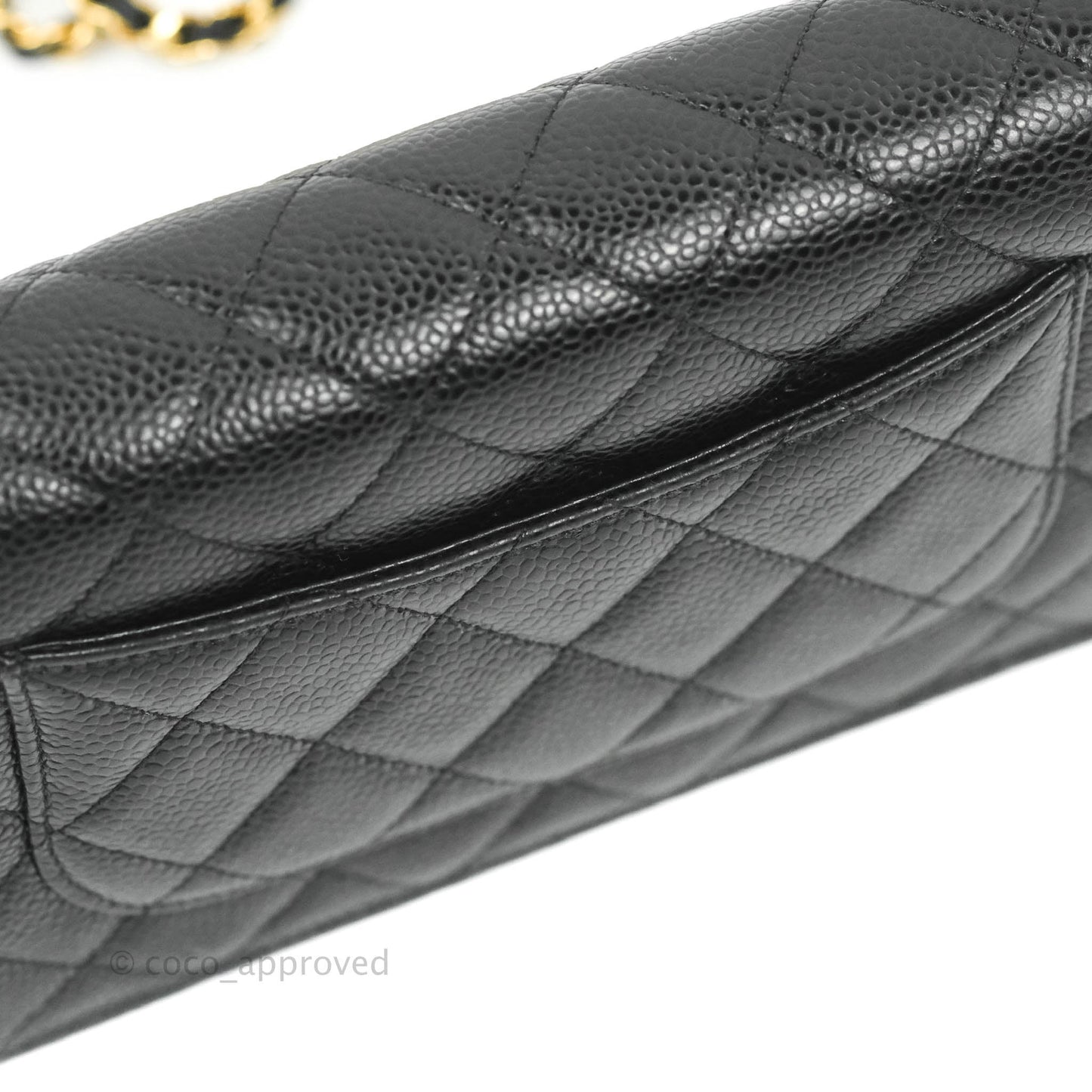 Chanel Quilted Classic WOC Black Caviar Gold Hardware