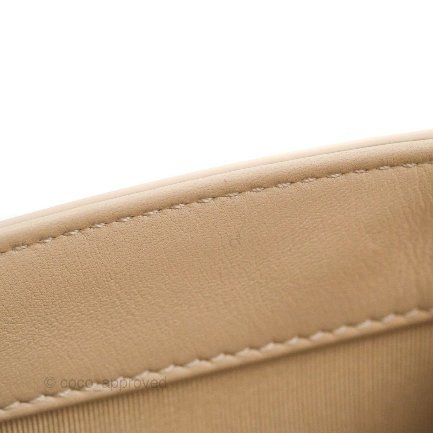 Chanel Flat Quilted Flap Bag Light Beige Calfskin Gold Hardware