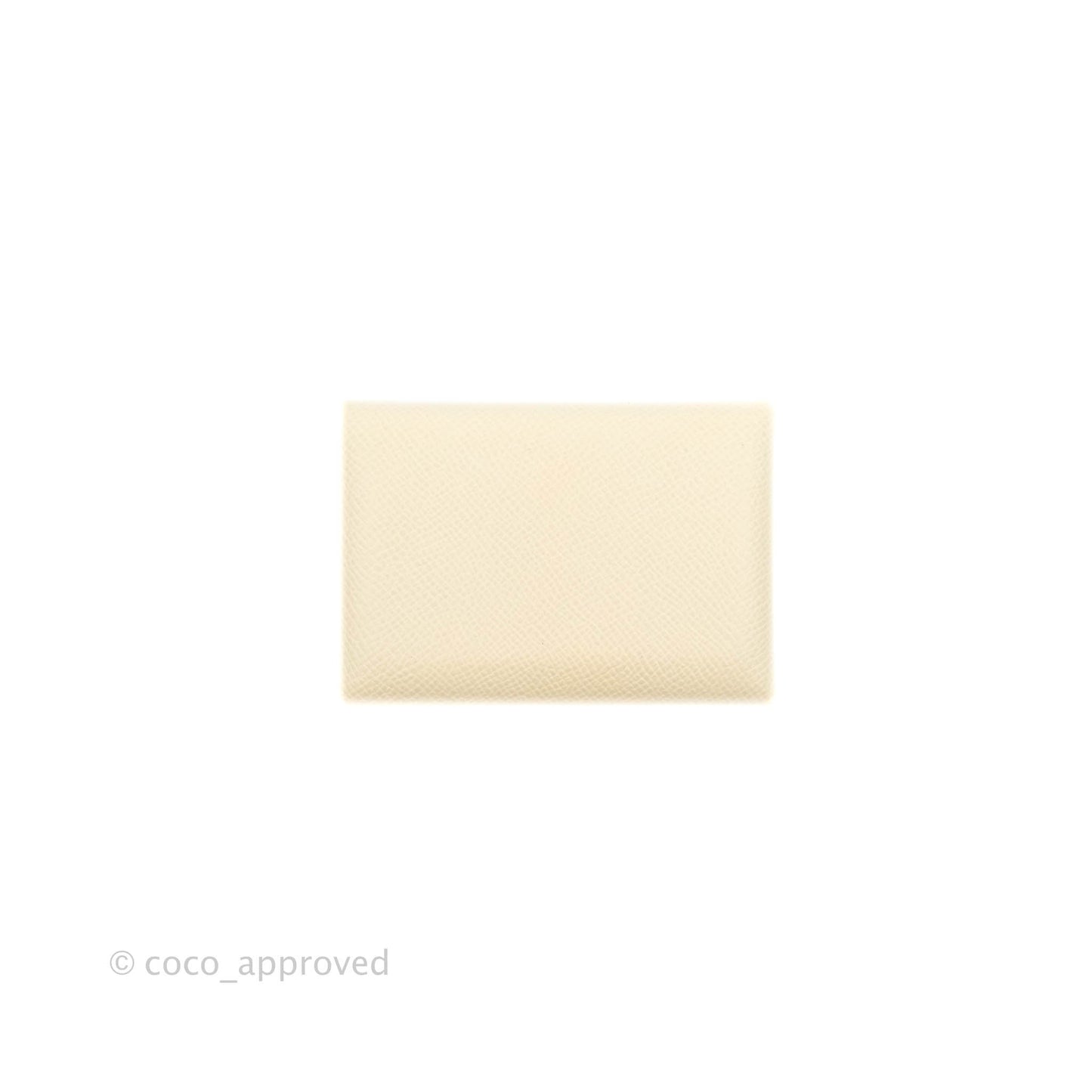 Hermès Calvi Duo Verso Card Case Nata/Jaune Poussin Epsom