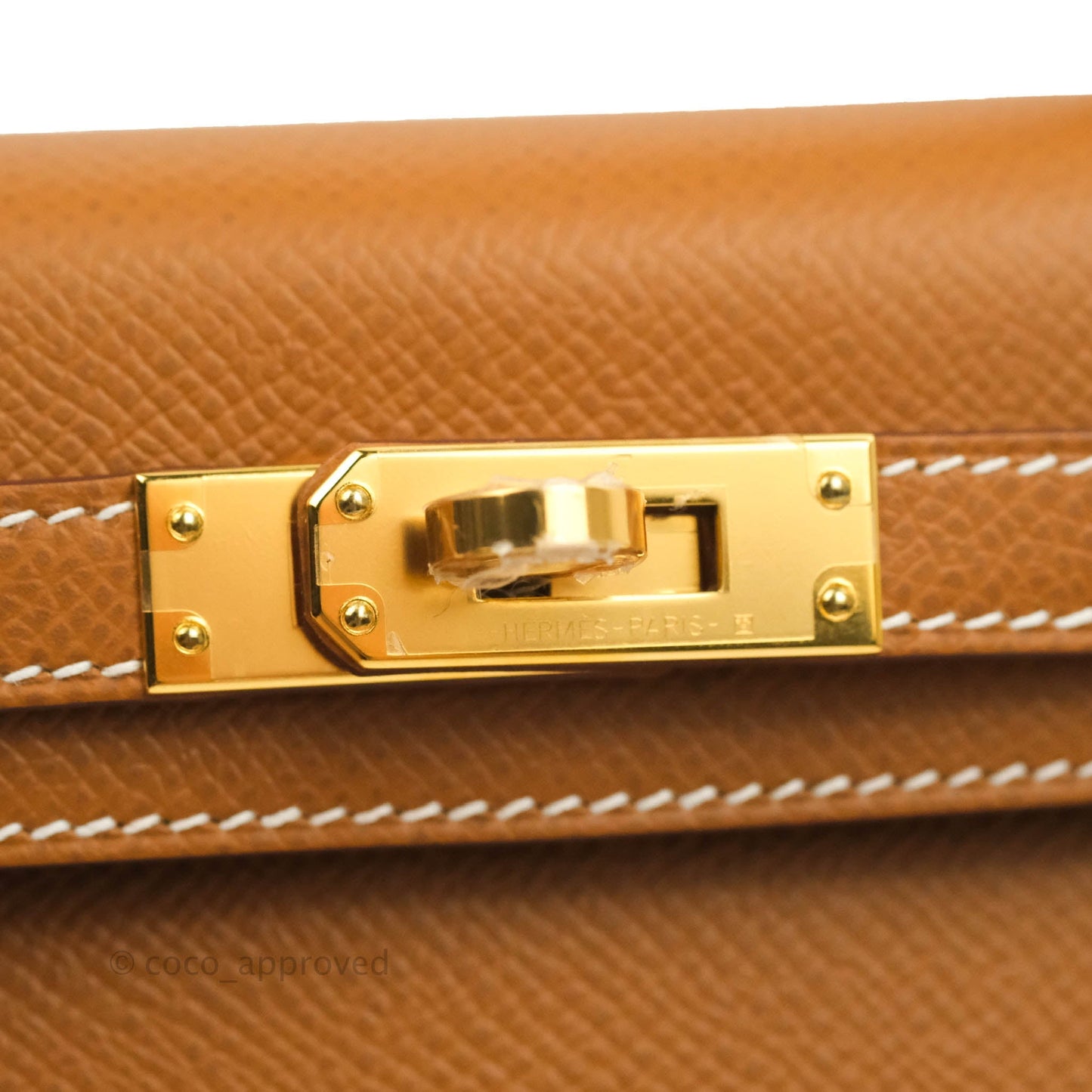 Hermès Mini Kelly II Gold Epsom Gold Hardware
