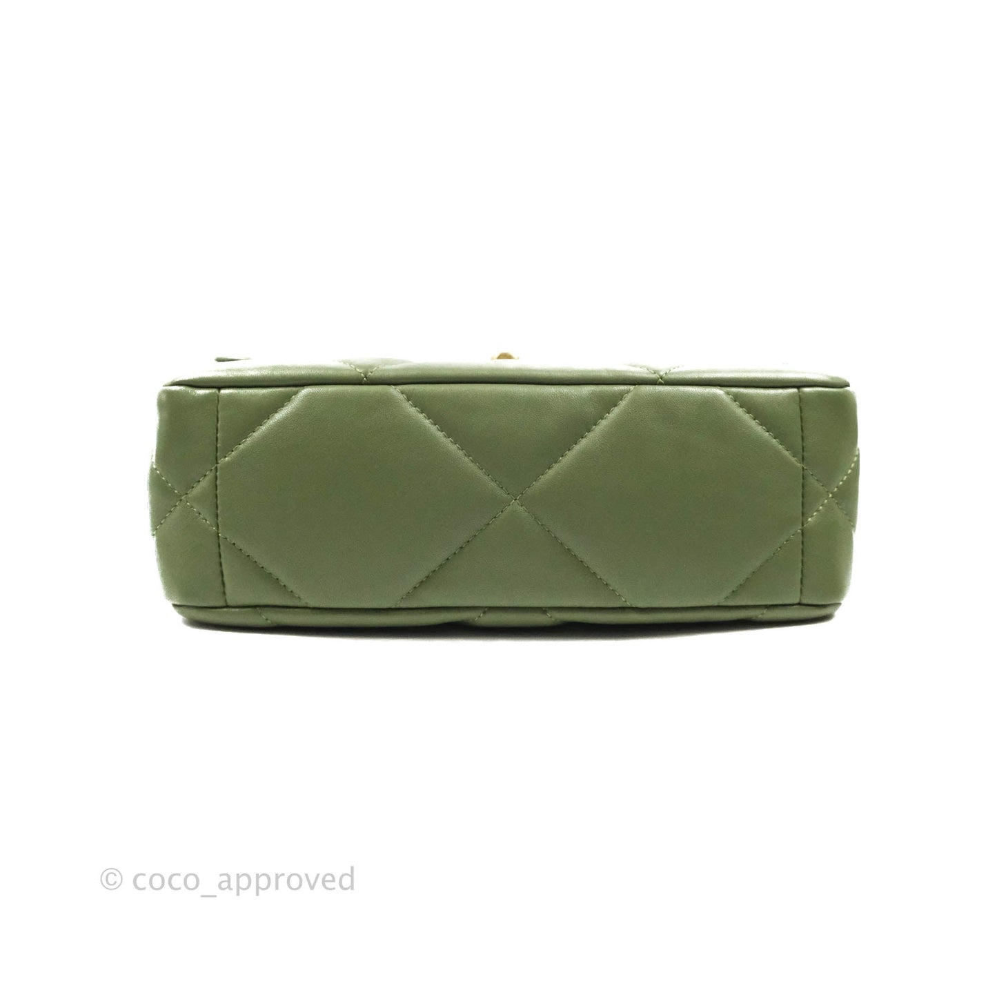 Chanel 19 Small Olive Green Mixed Hardware