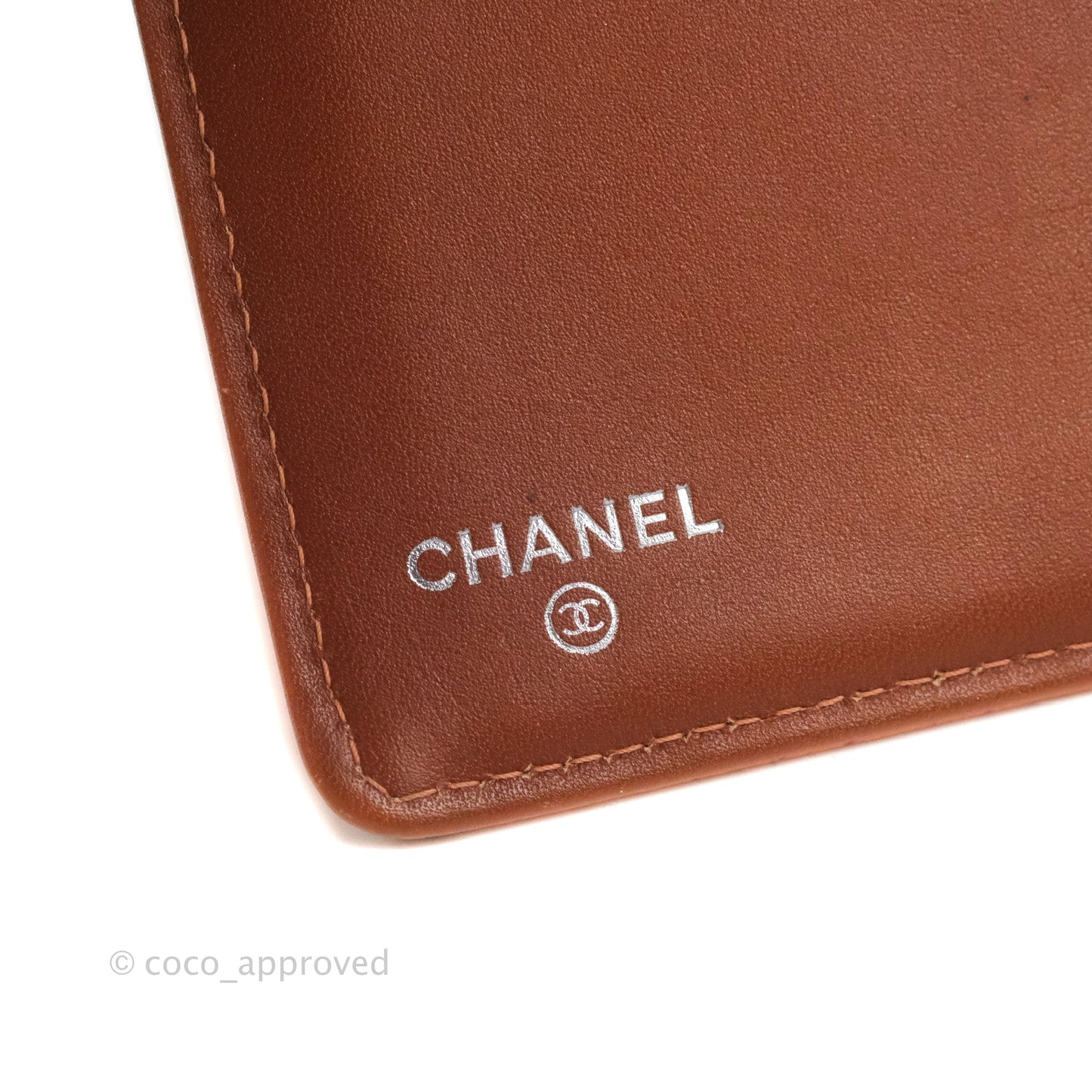 Chanel Yen Wallet Orange Claire Grained Calfskin