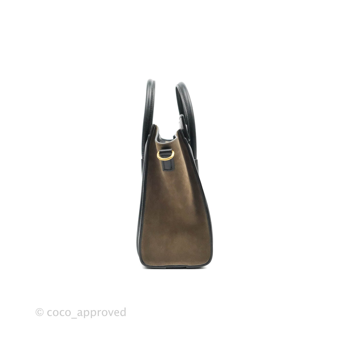 Celine Tri Color Blue/Khaki/Black Nano Luggage Tote