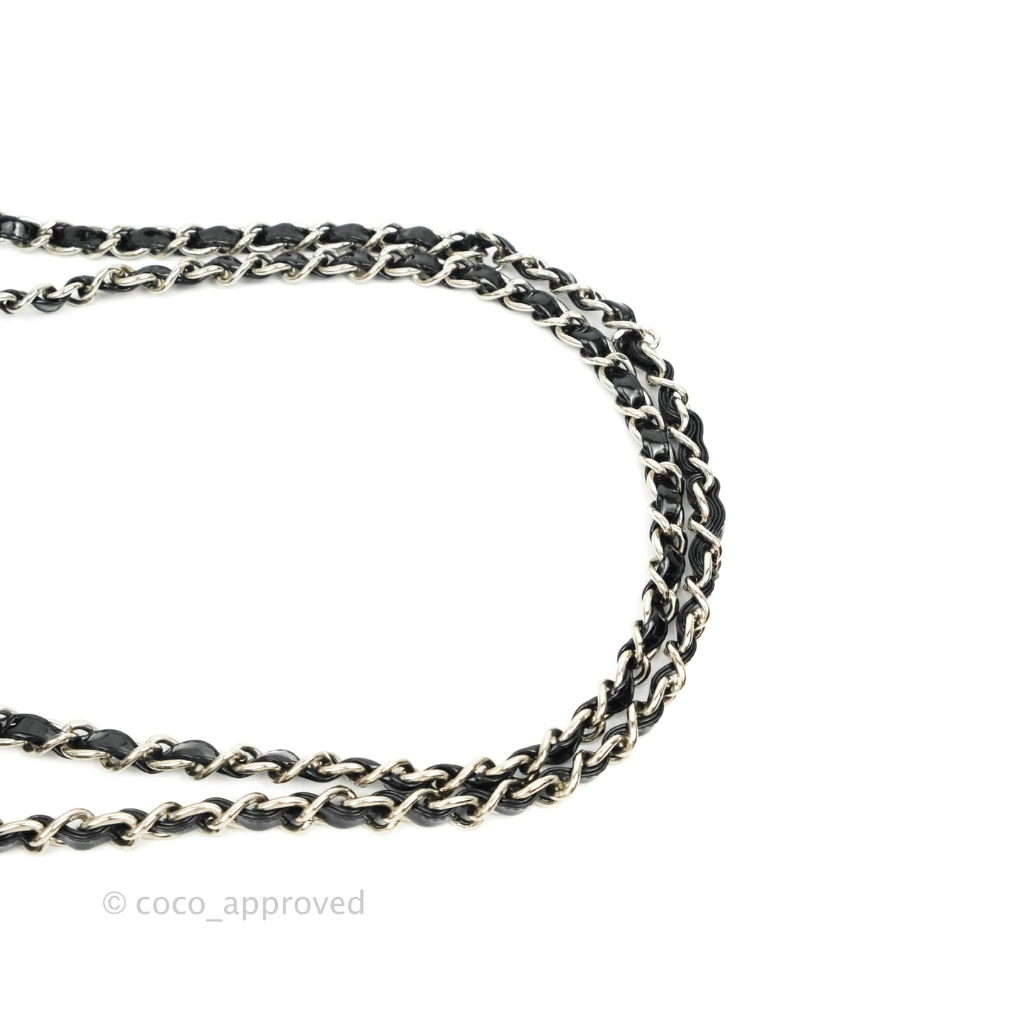 Chanel Jumbo Single Flap Black Patent Silver Hardware⁣⁣