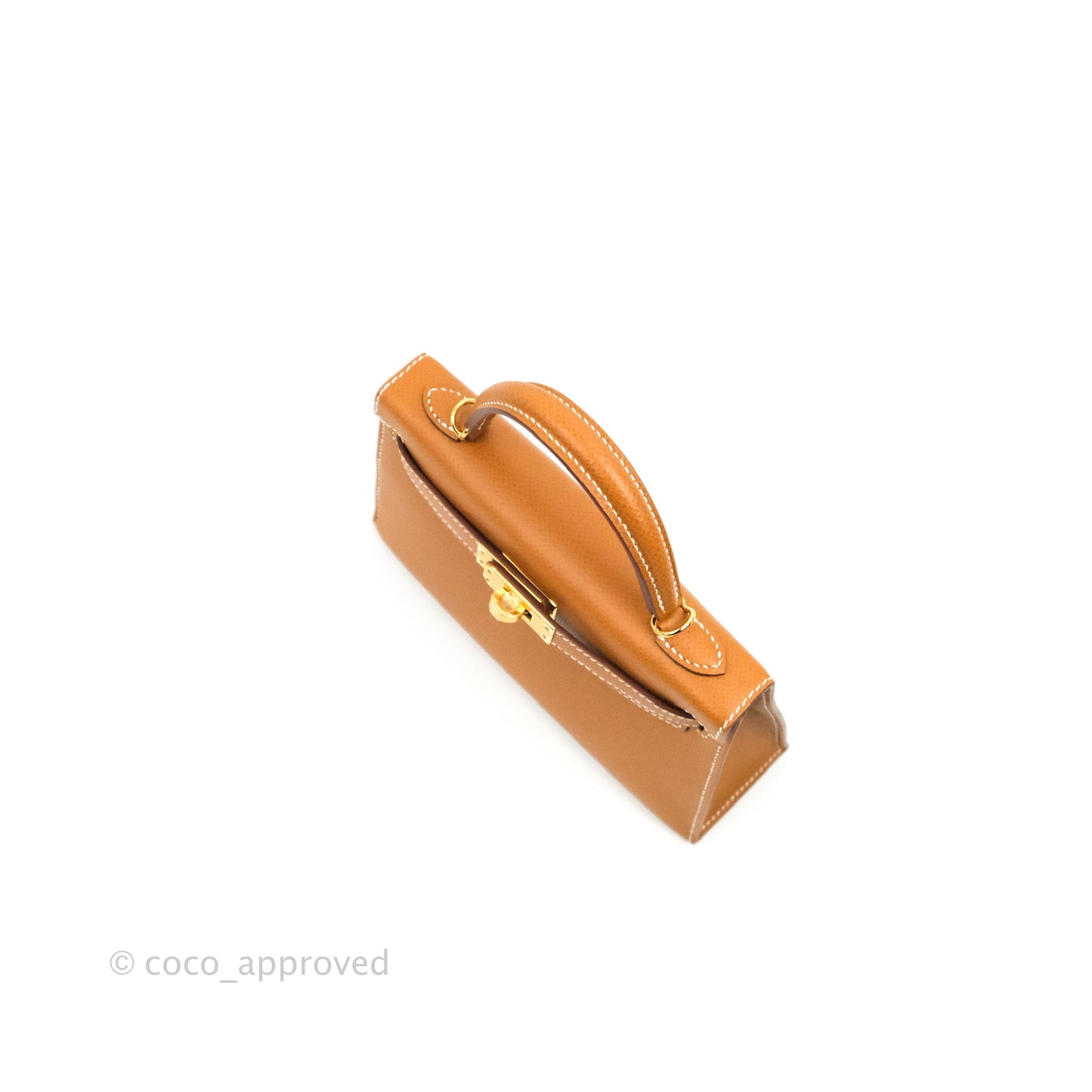 Hermès Mini Kelly II Gold Epsom Gold Hardware