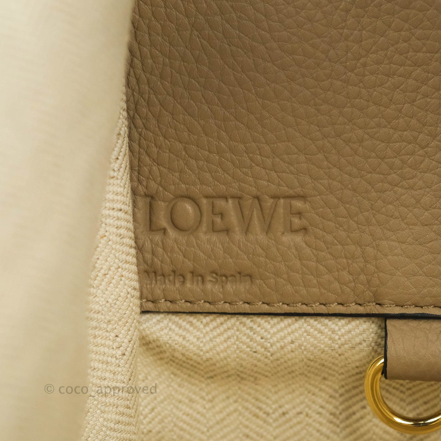 Loewe Hammock Small Sand Shoulder Bag