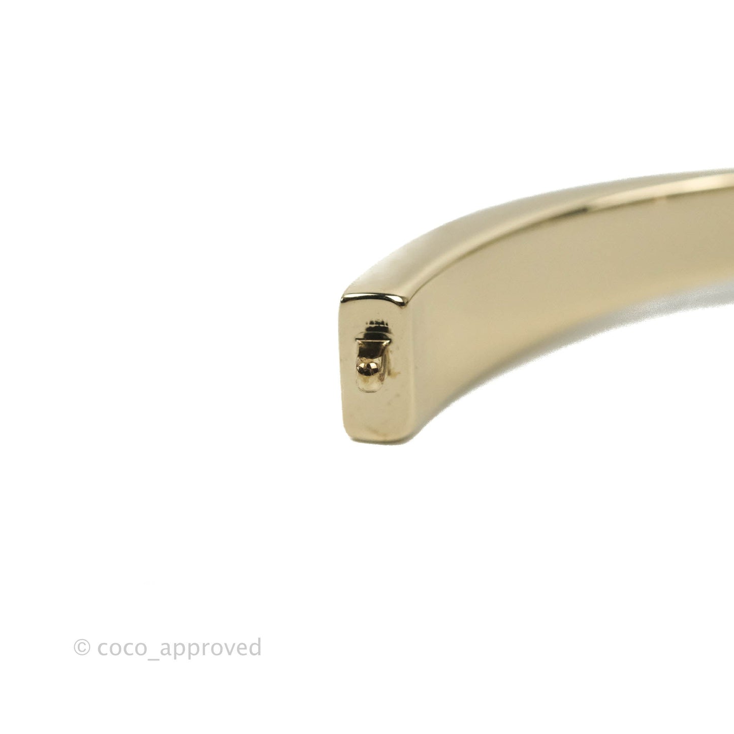 Chanel CC Crystal Pearl Bracelet Gold Tone 21A