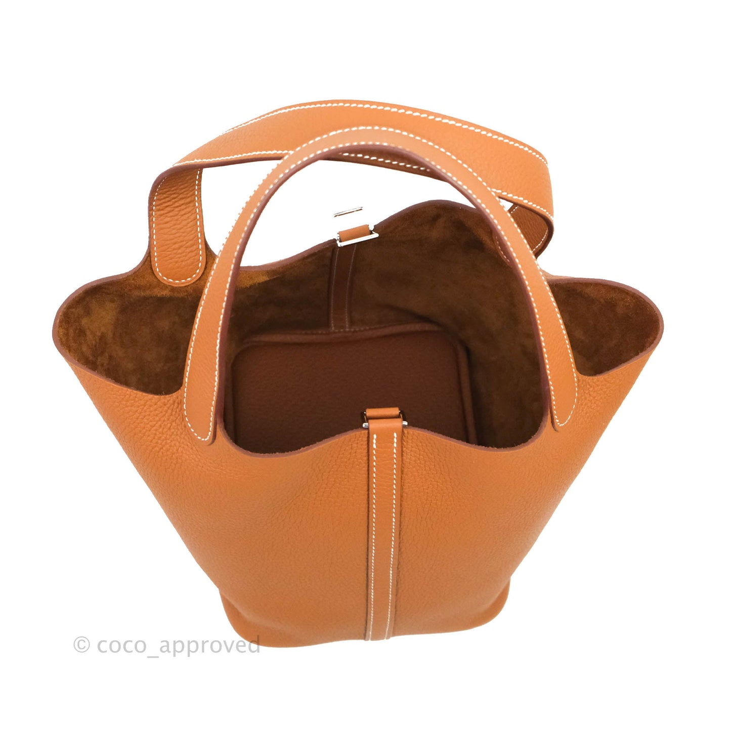 Hermès Picotin 22 Clemence Gold Palladium Hardware