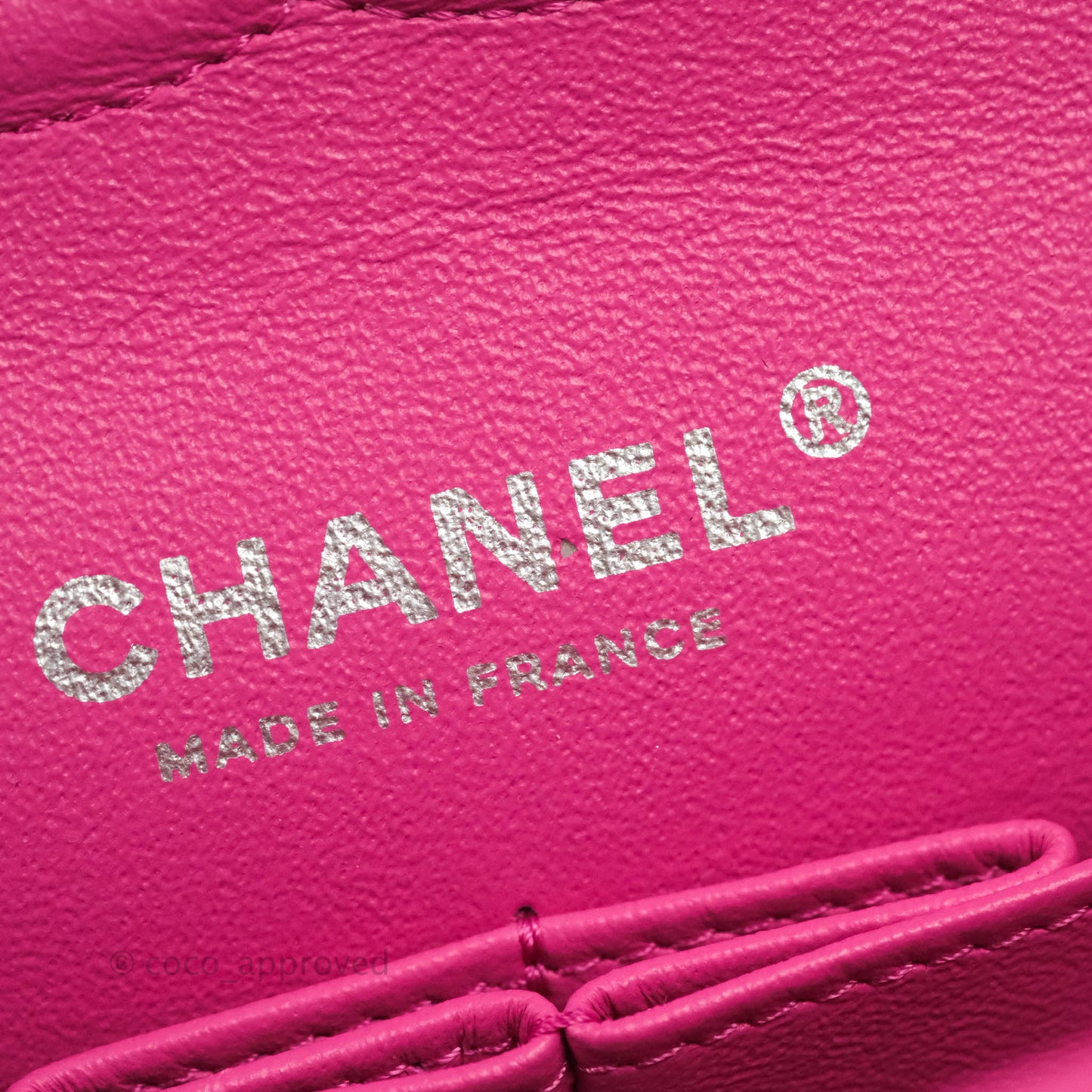 Chanel Classic M/L Medium Flap Quilted Pink Matte Caviar Silver Hardware