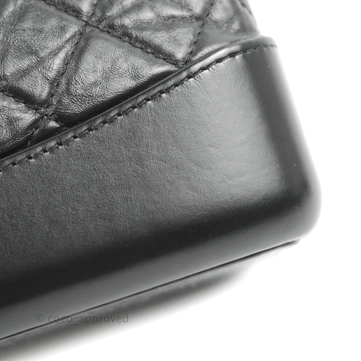 Chanel Small Gabrielle Backpack Black Aged Calfskin