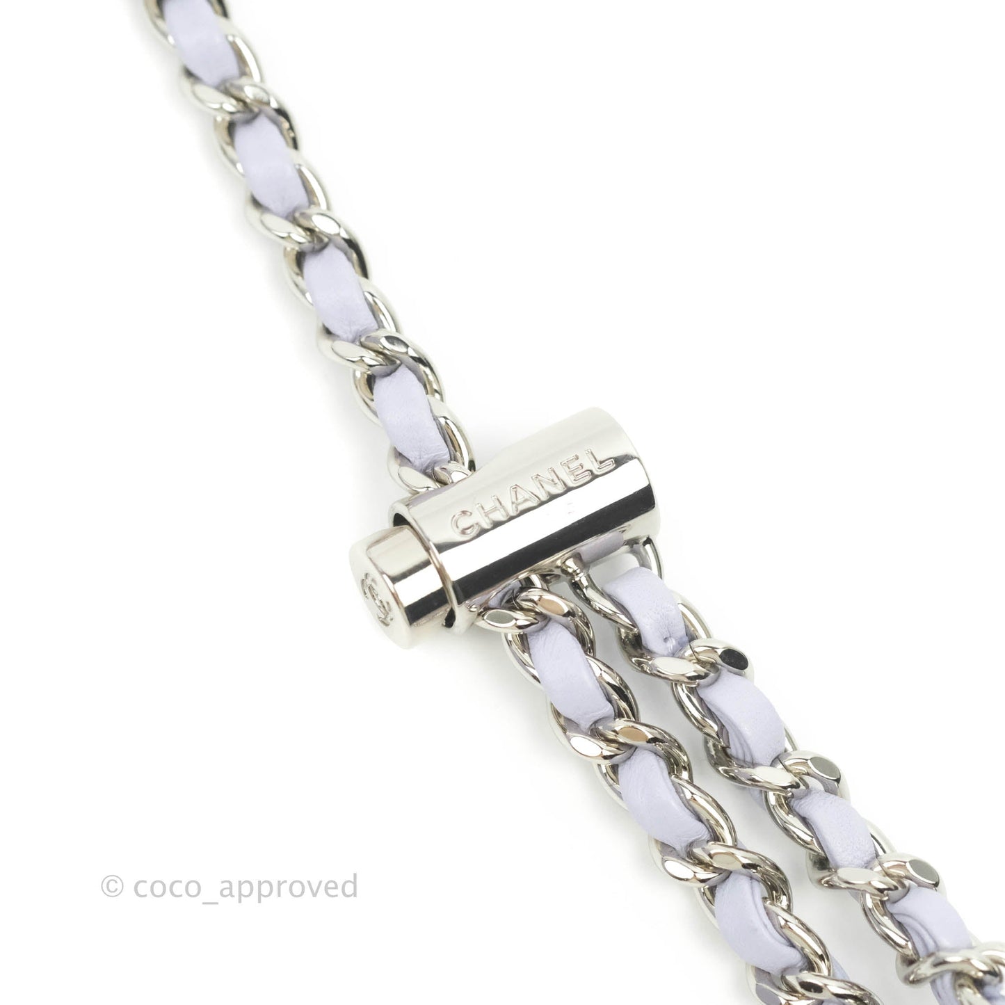 Chanel Quilted My Perfect Mini With Pearl Lilac Lambskin Silver Hardware