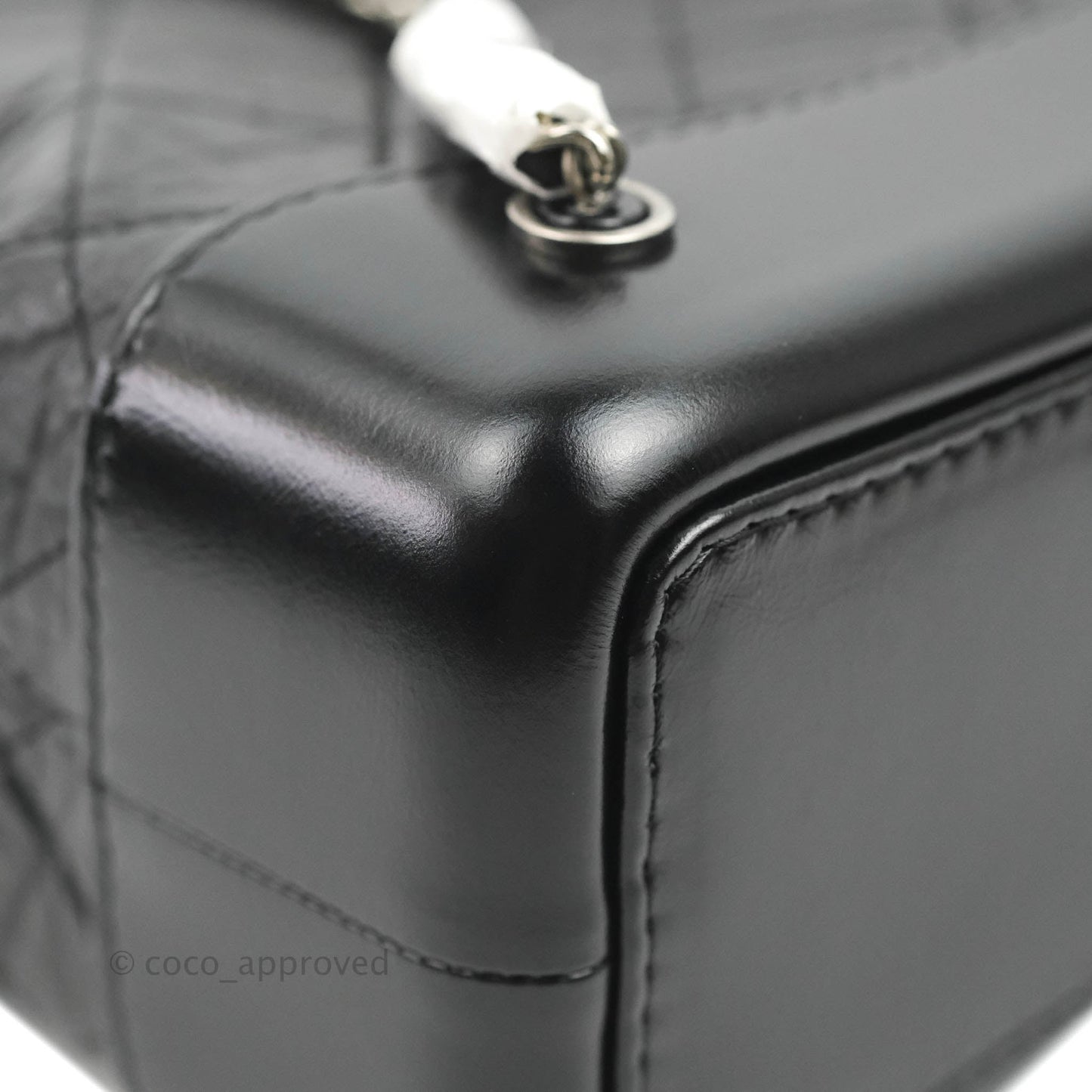 Chanel Small Gabrielle Backpack Black Aged Calfskin