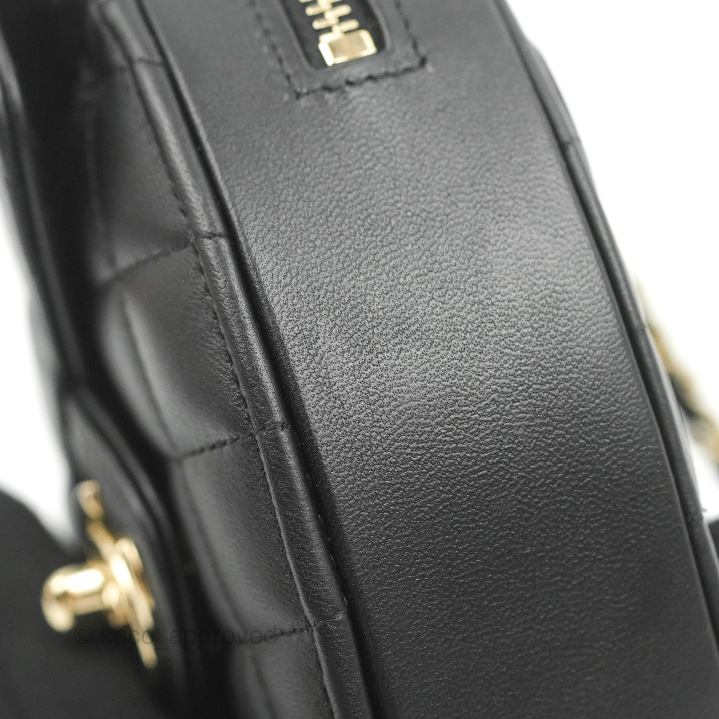 Chanel Small Heart Bag Black Lambskin Gold Hardware 22S