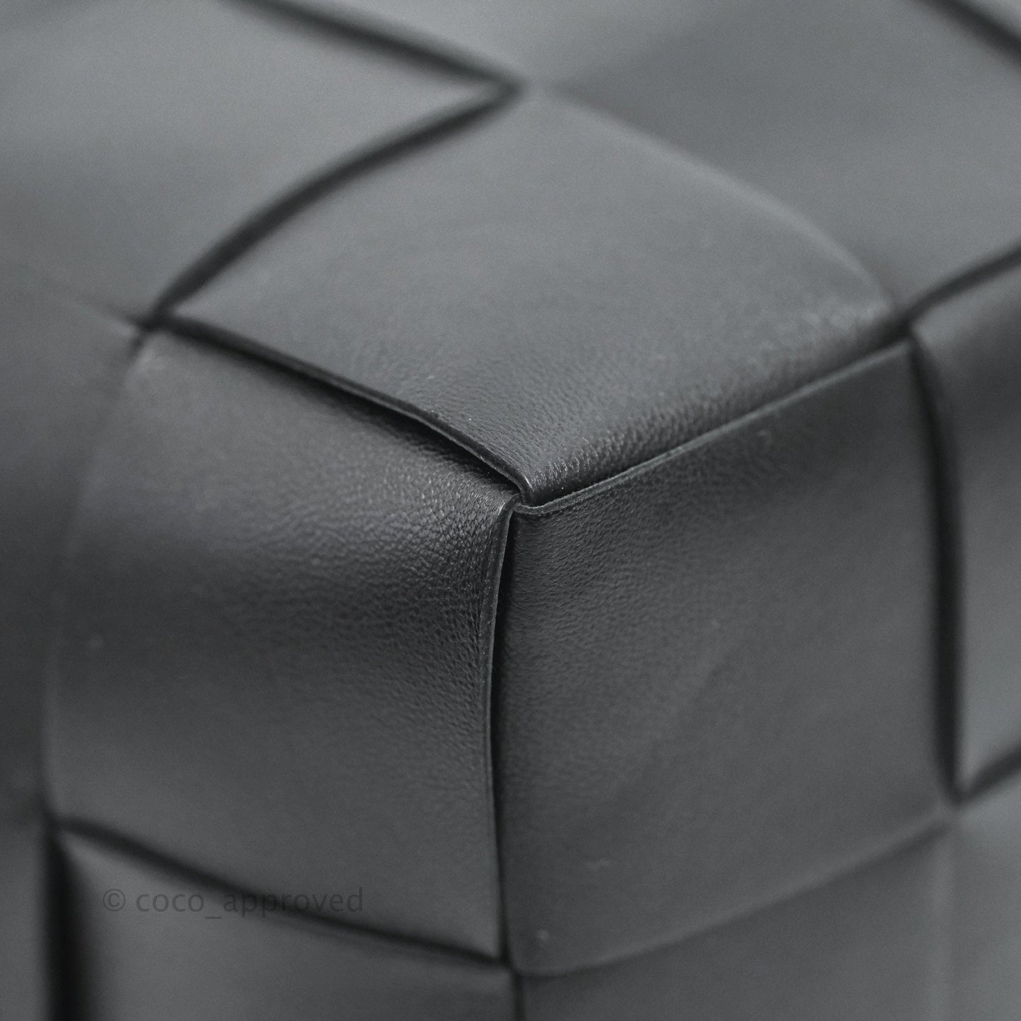 Bottega Veneta Small Cassette Bucket Bag Black Lambskin
