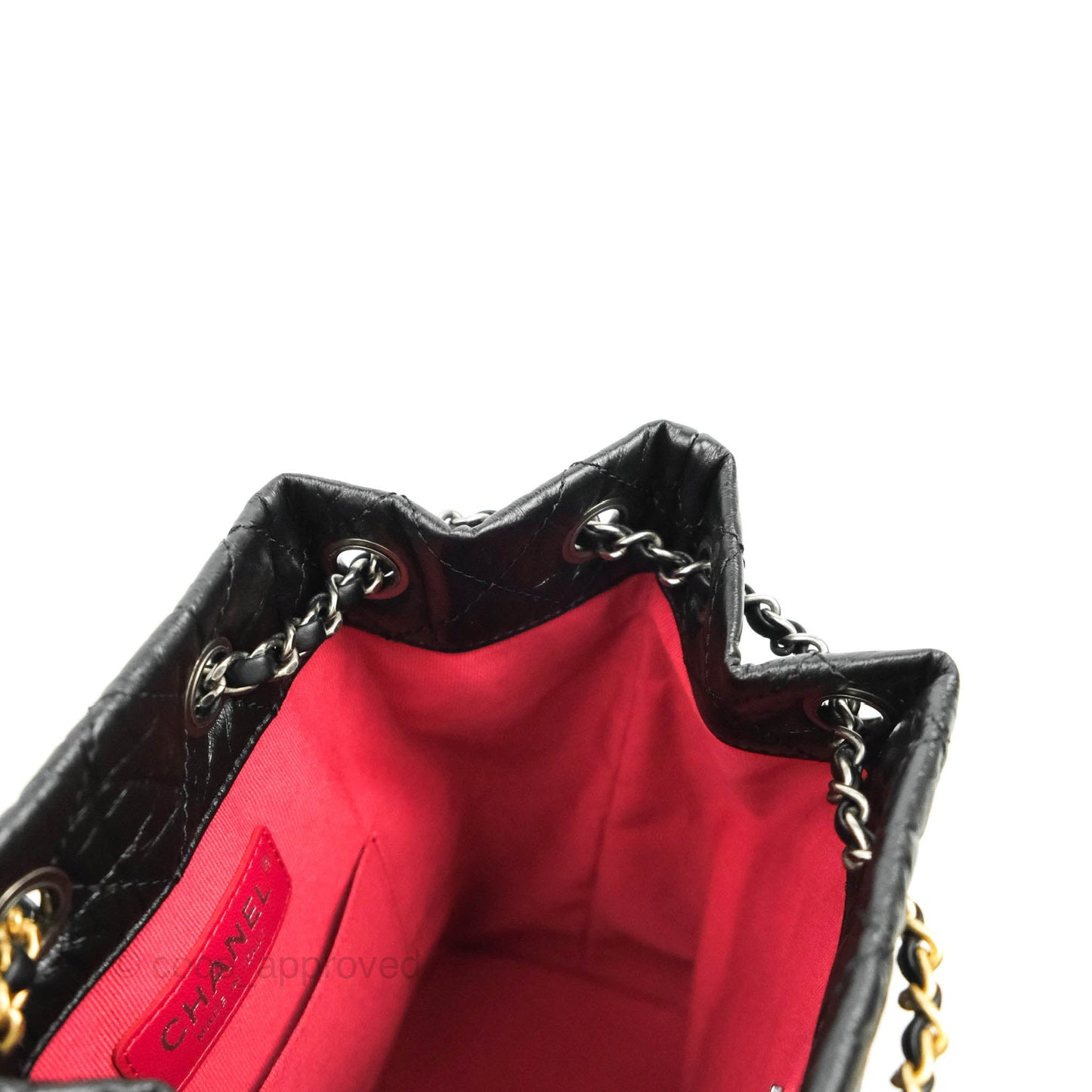 Chanel Small Gabrielle Backpack Black Aged Calfskin