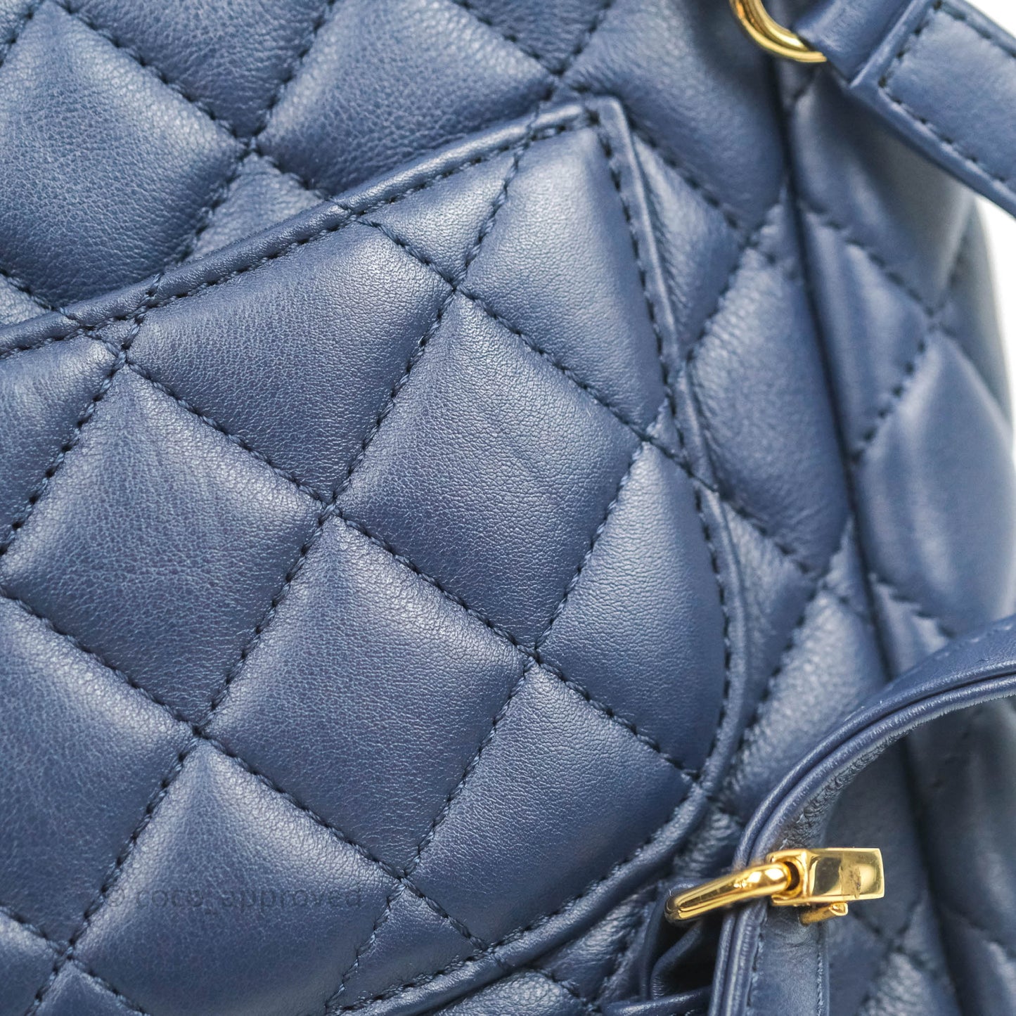 Chanel Mini Navy Calfskin Urban Spirit Backpack ⁣⁣⁣⁣⁣⁣⁣⁣⁣⁣⁣⁣⁣⁣Gold Hardware