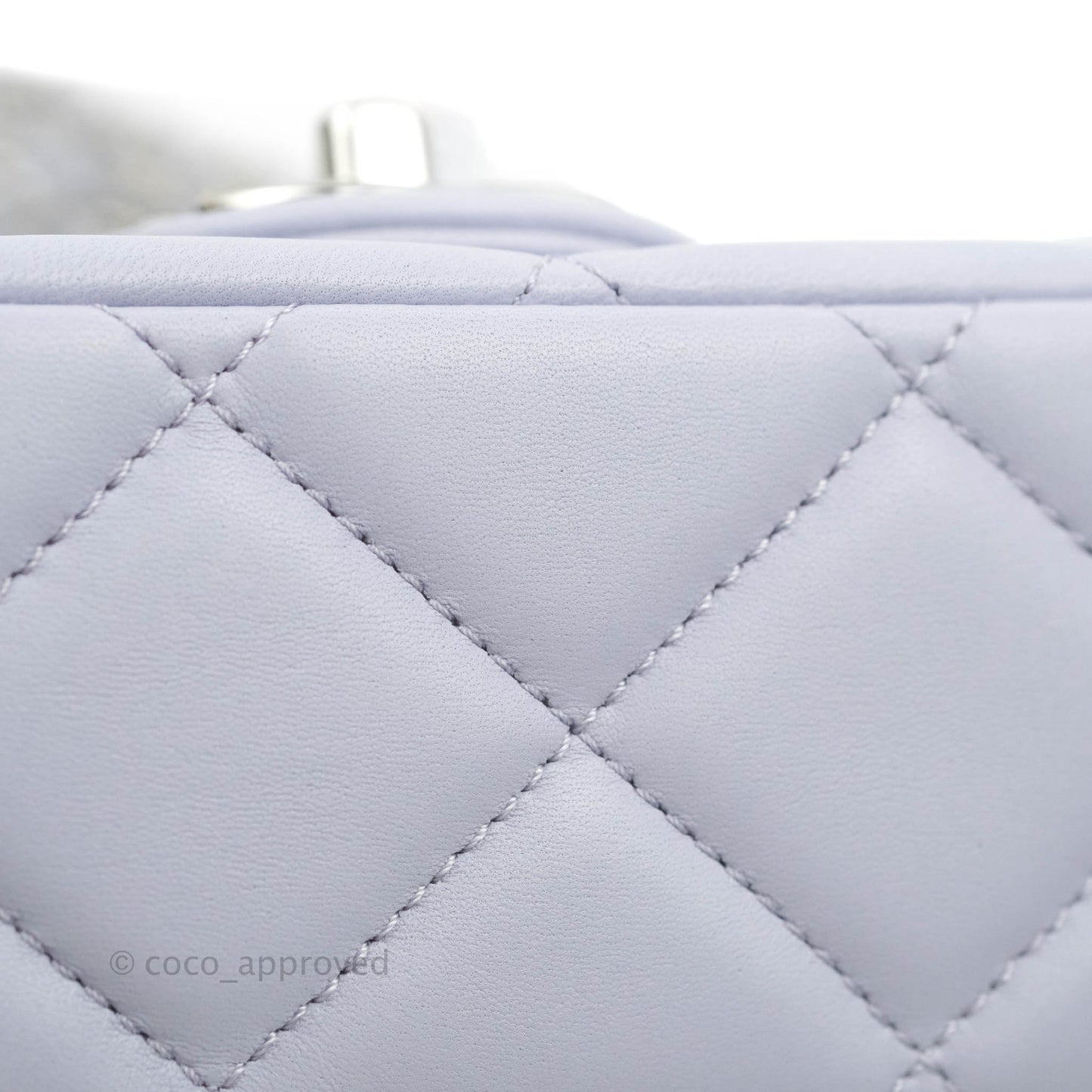 Chanel Quilted My Perfect Mini With Pearl Lilac Lambskin Silver Hardware