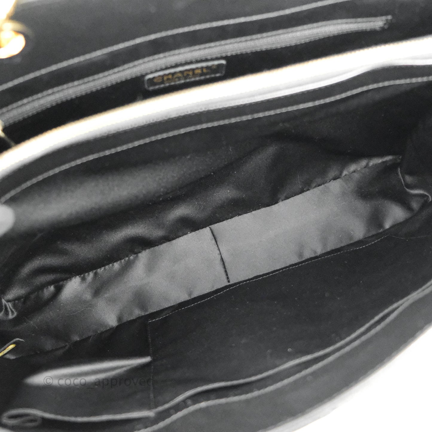 Chanel XL GST Black Caviar Gold Hardware