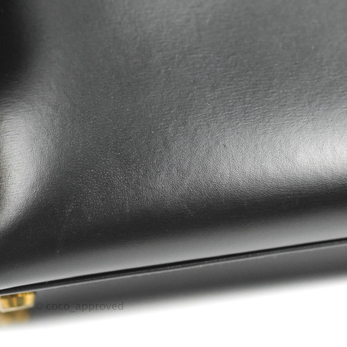 Hermès Kelly 28 Vintage Sellier Black Box Leather Gold Hardware