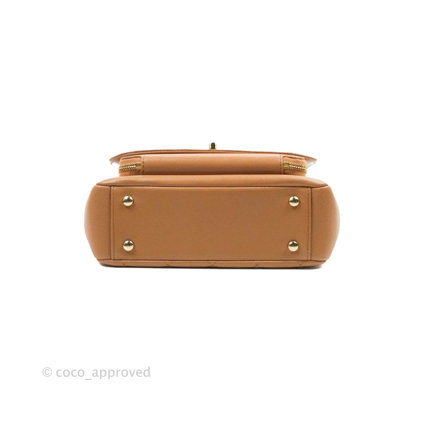 Chanel Quilted Medium Business Affinity Flap Caramel Caviar Gold Hardware 21P