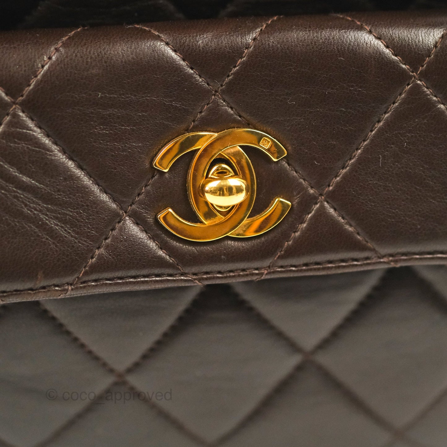 Chanel Vintage CC Duma Backpack Brown Lambskin 24K Gold Hardware