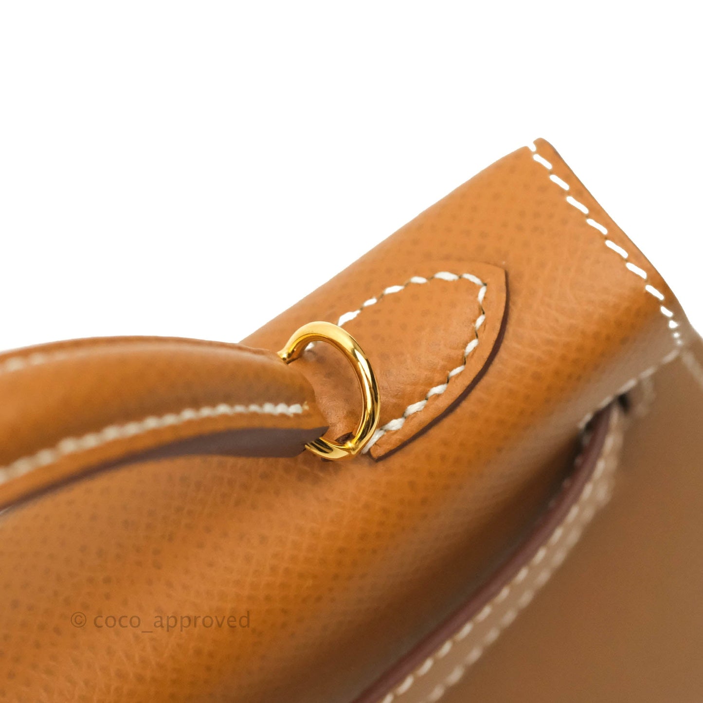 Hermès Mini Kelly II Gold Epsom Gold Hardware