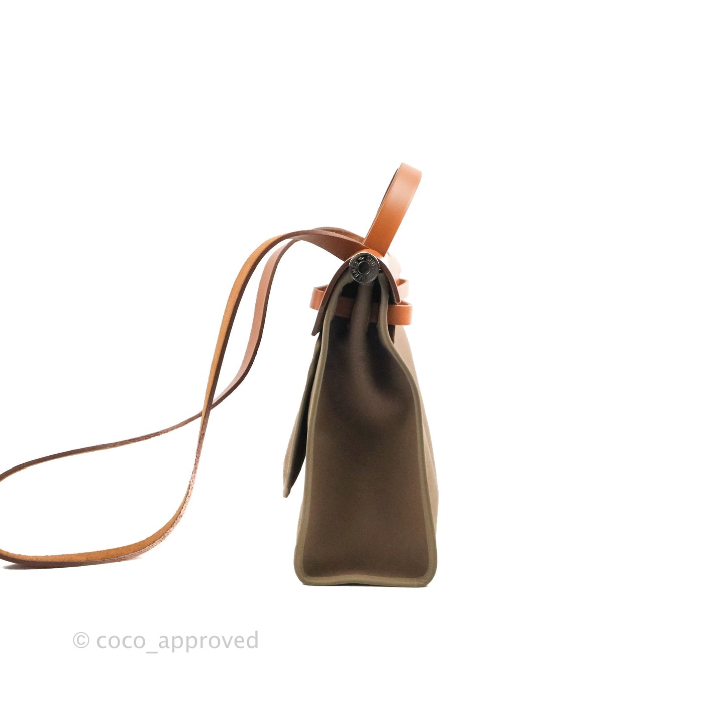 Hermès Herbag Zip 31 Etoupe/Fauve Canvas Palladium Hardware