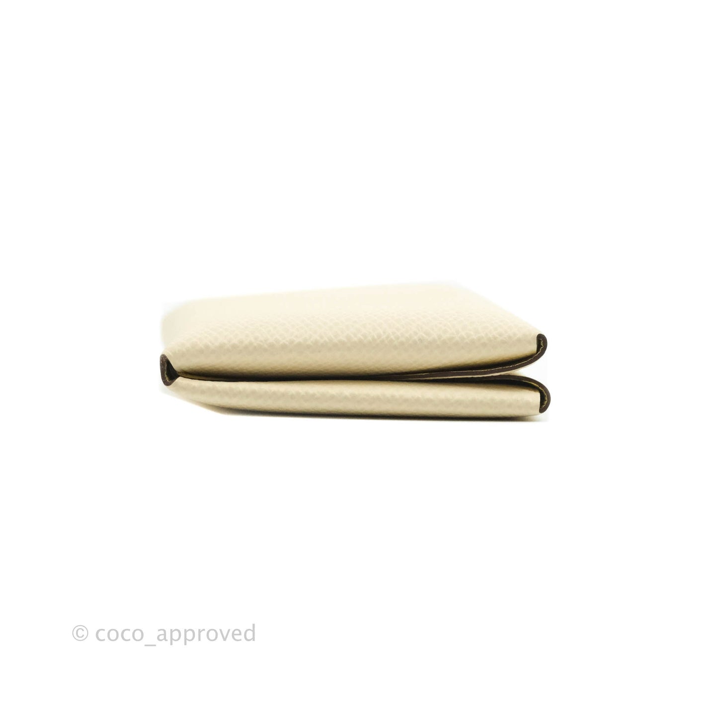 Hermès Calvi Duo Verso Card Case Nata/Jaune Poussin Epsom