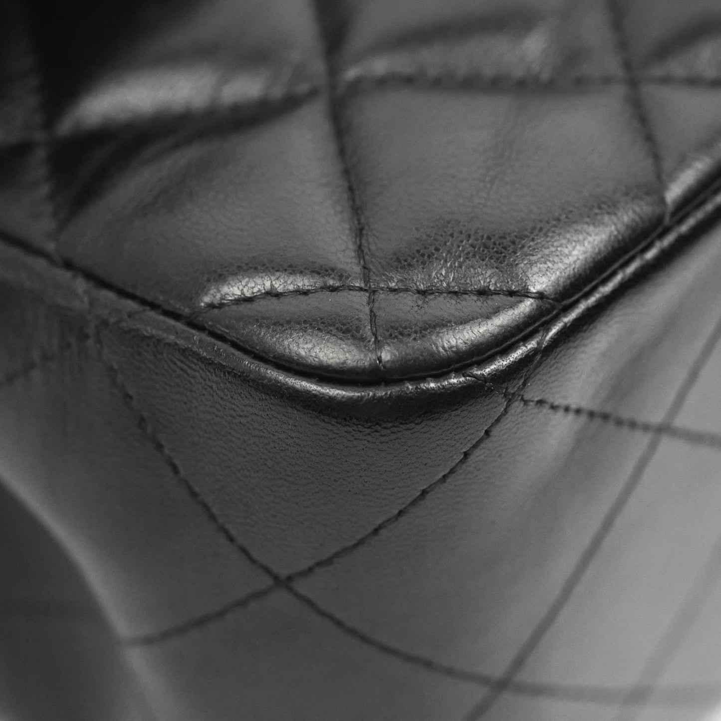 Chanel Jumbo Double Flap Black Lambskin Gold Hardware
