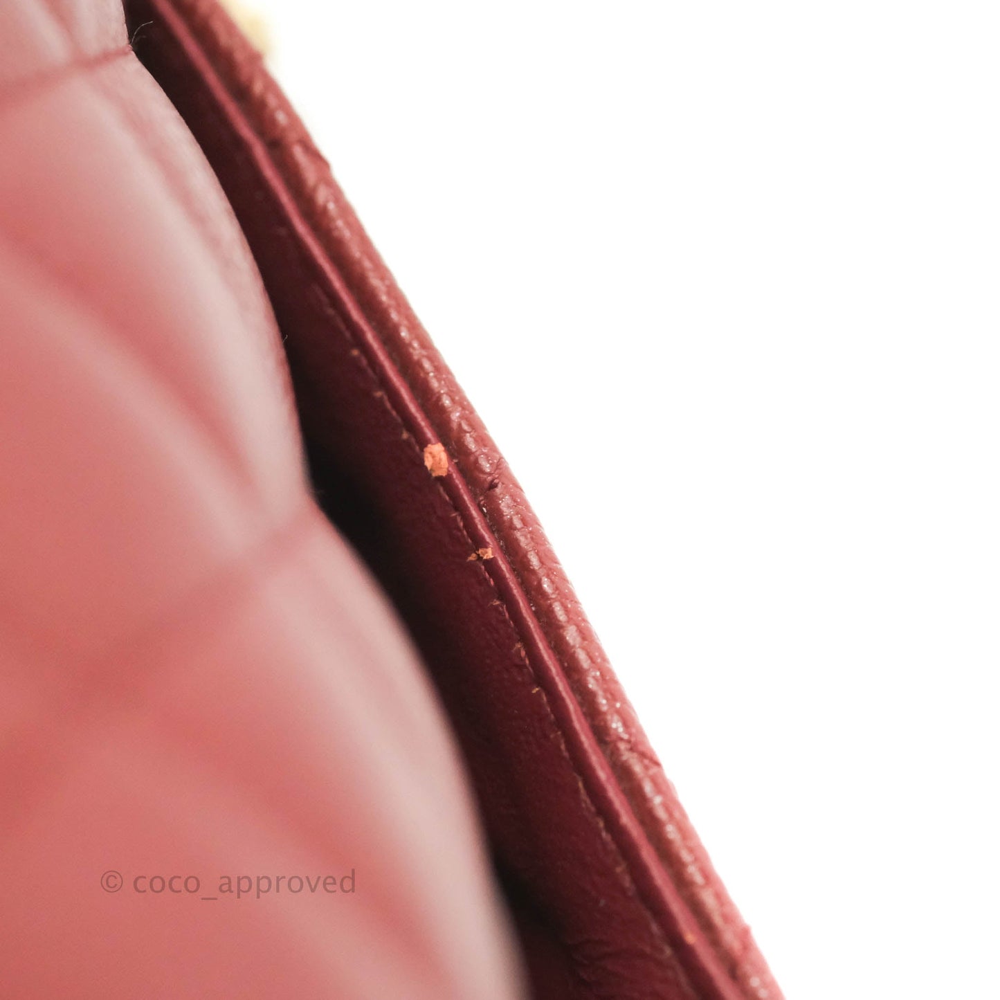 Chanel Small Classic Quilted Flap Iridescent Burgundy Caviar Aged Gold Hardware 18C
