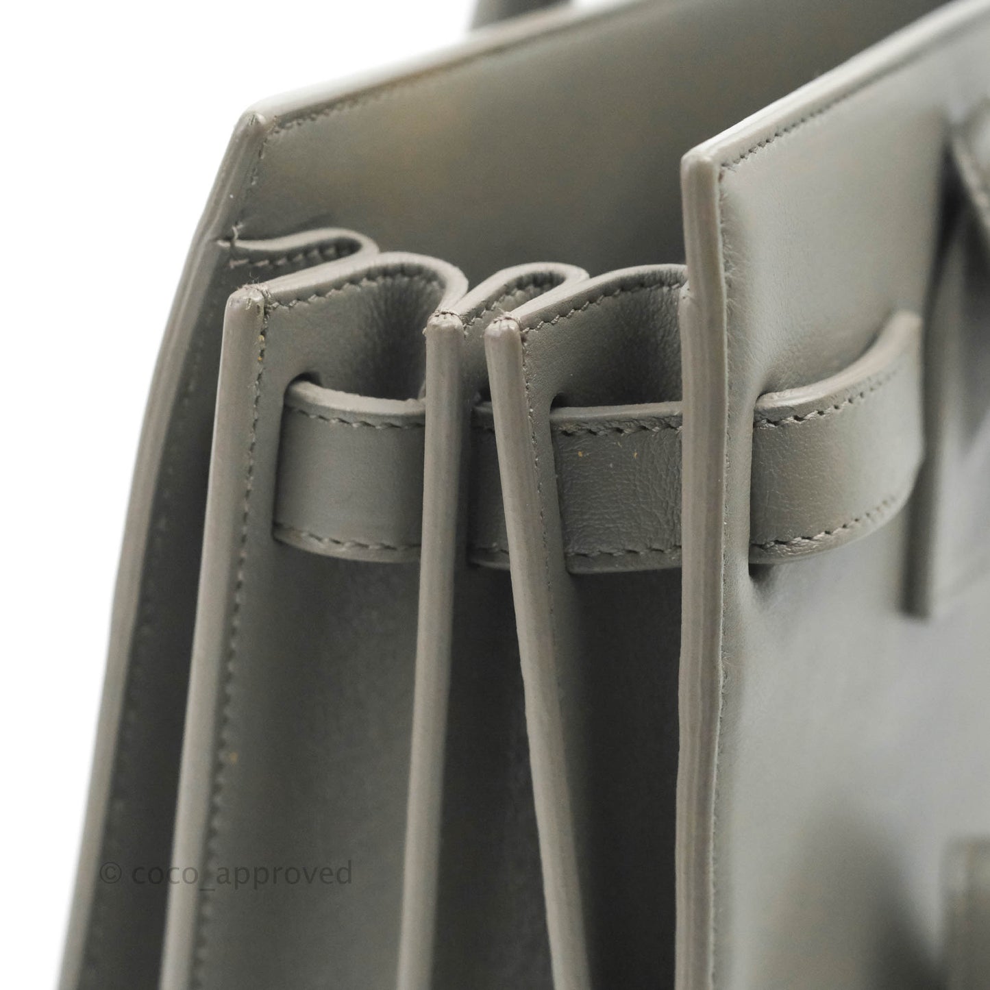 Saint Laurent Sac De Jour Grey Calfskin Baby