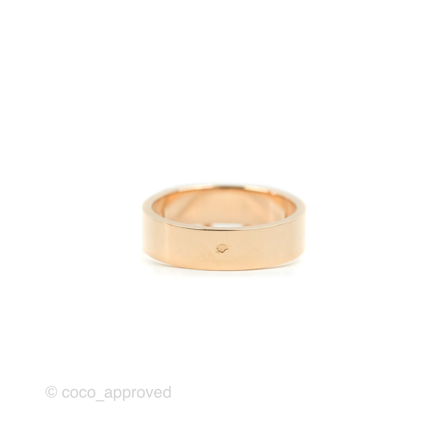 Hermes Collier de Chien Ring Small Model Rose Gold Size 53