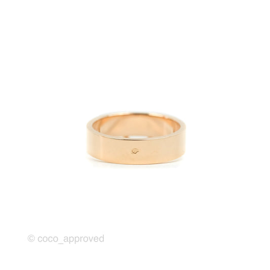 Hermes Collier de Chien Ring Small Model Rose Gold Size 53