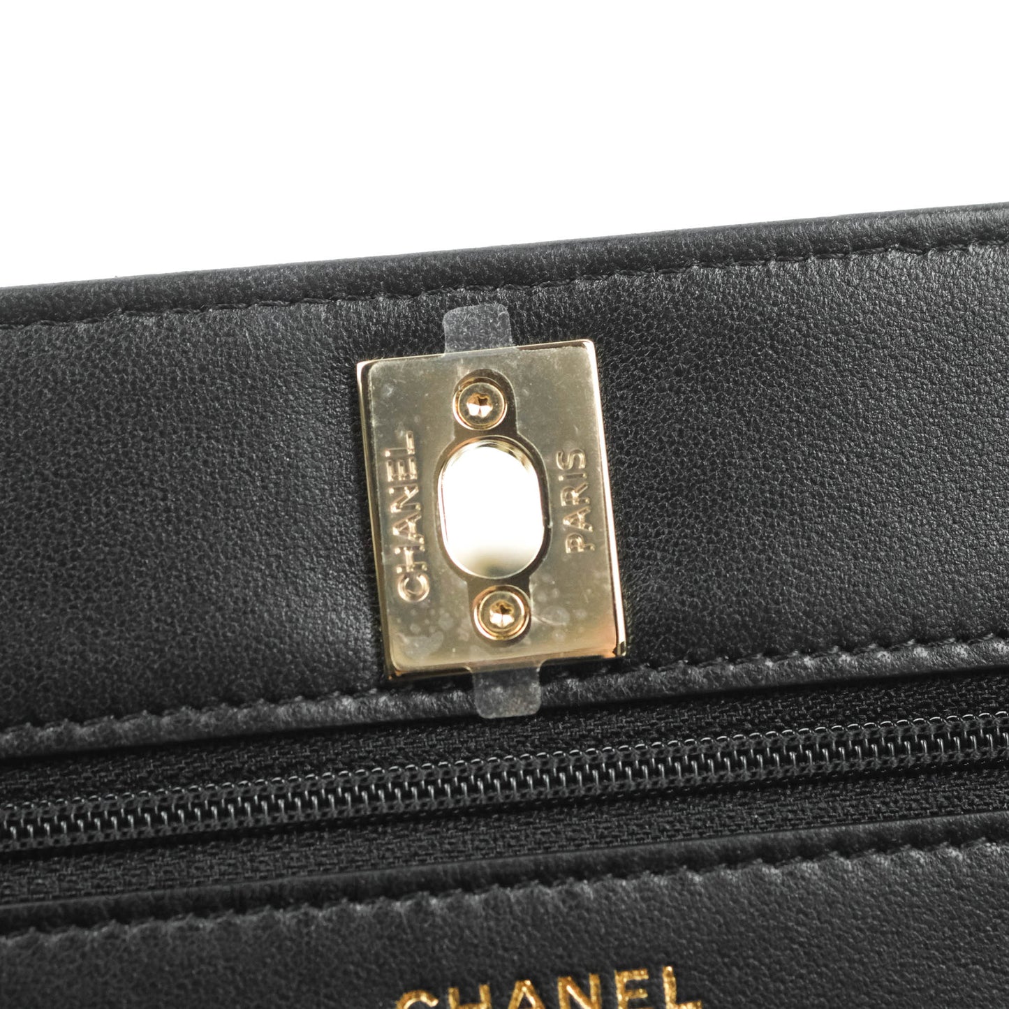 Chanel Quilted WOC Black Lambskin Gold Hardware