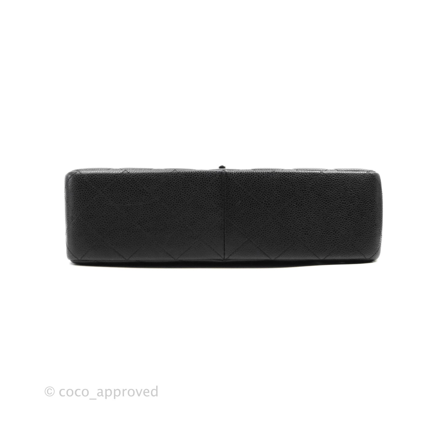 Chanel Jumbo Single Flap Black Caviar Silver Hardware