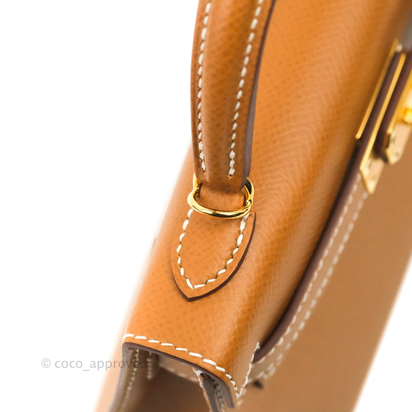 Hermès Mini Kelly II Gold Epsom Gold Hardware