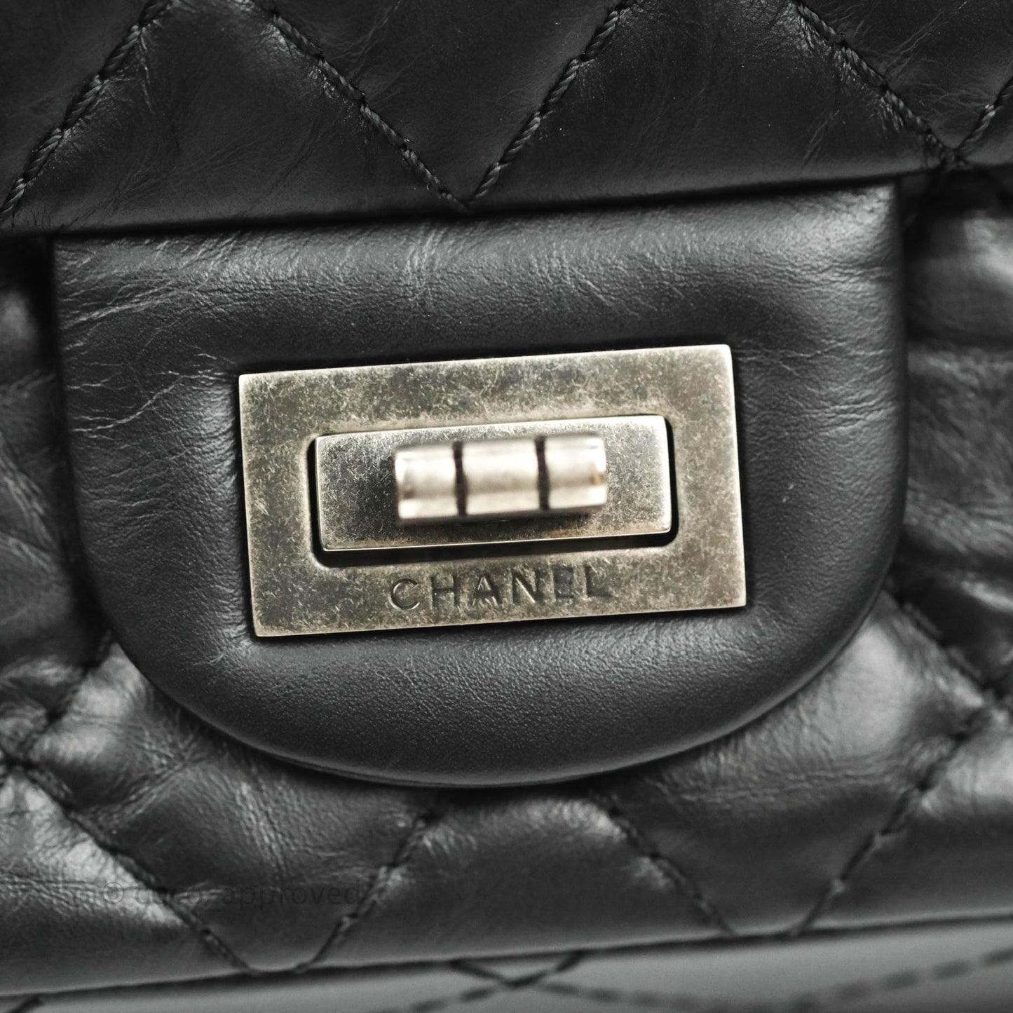 Chanel Reissue 225 Quilted Aged Calfskin Black Ruthenium Hardware