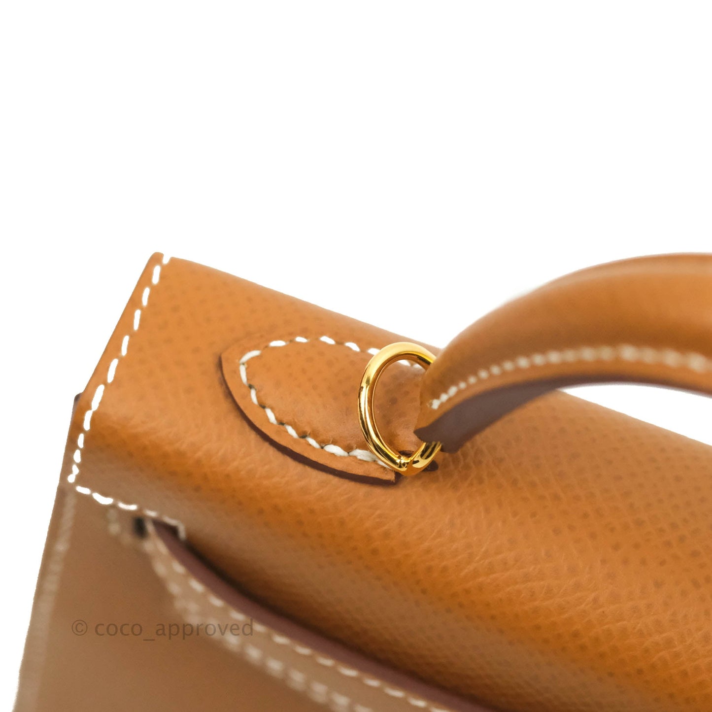 Hermès Mini Kelly II Gold Epsom Gold Hardware