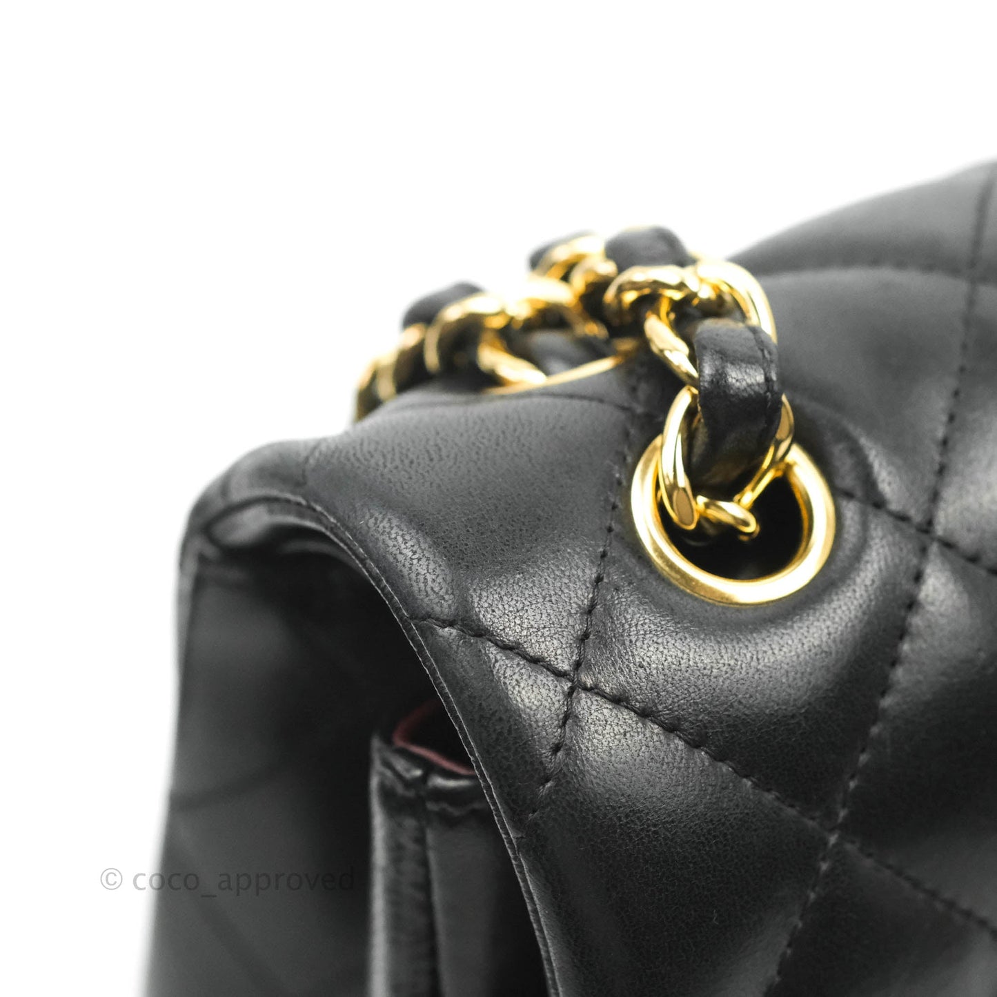 Chanel Jumbo Double Flap Black Lambskin Gold Hardware