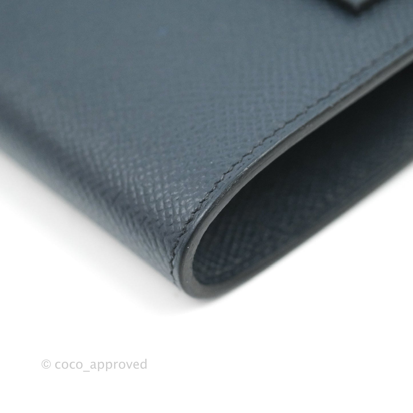 Hermès Epsom Kelly To Go Wallet Midnight Blue Palladium Hardware