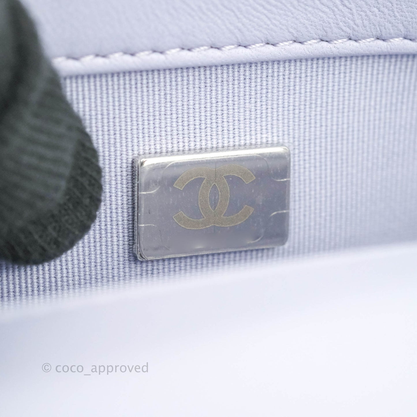 Chanel Quilted My Perfect Mini With Pearl Lilac Lambskin Silver Hardware