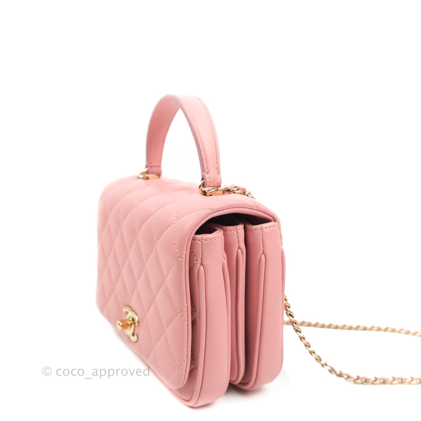 Chanel Citizen Chic Mini Flap Bag Pink Lambskin Gold Hardware
