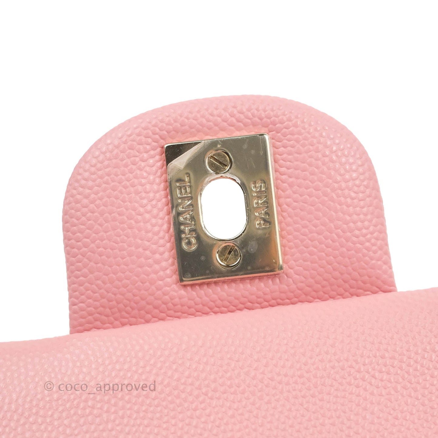 Chanel Classic Small S/M Flap Pink Caviar Gold Hardware 22C