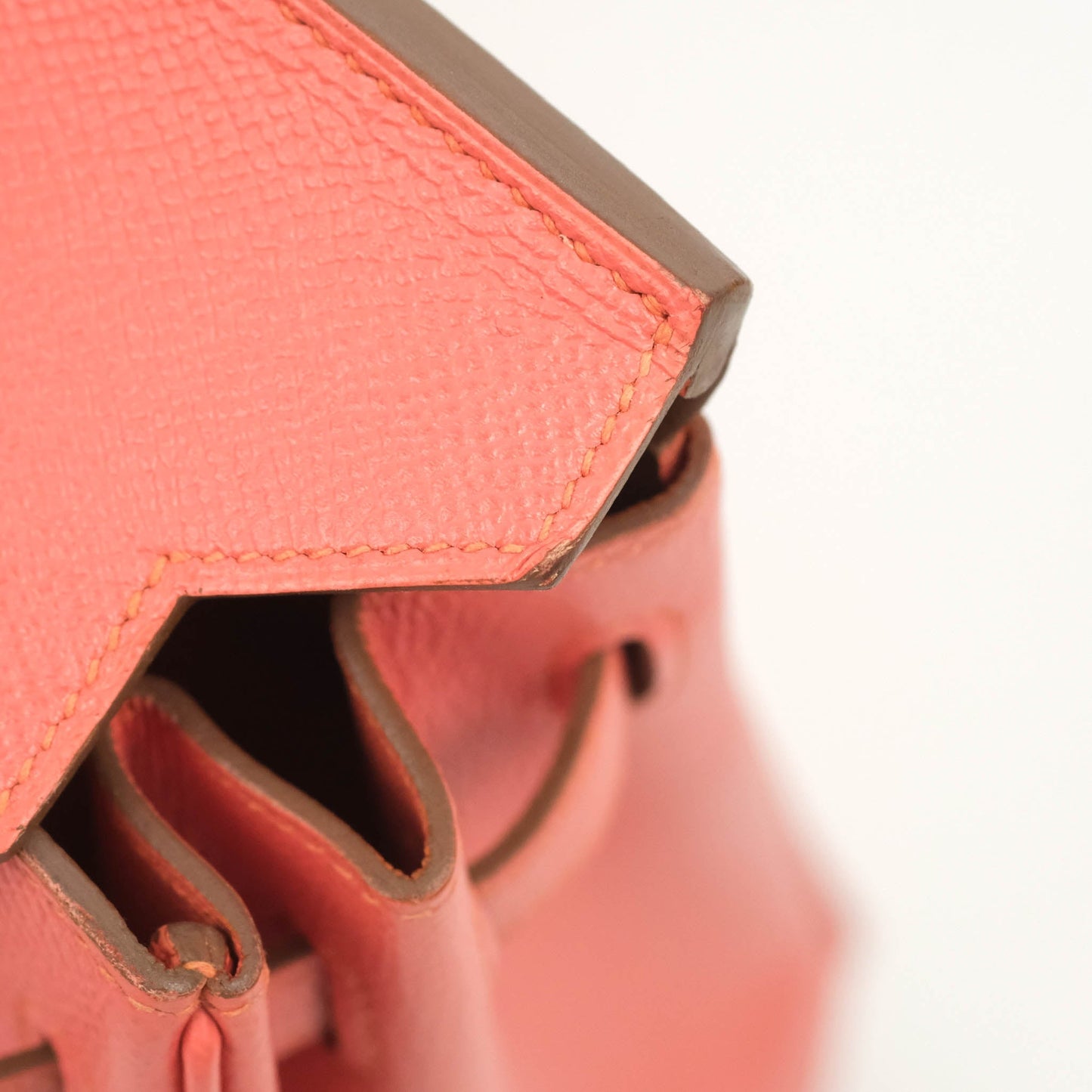 Hermes Birkin 25 Flamingo Epsom Palladium Hardware